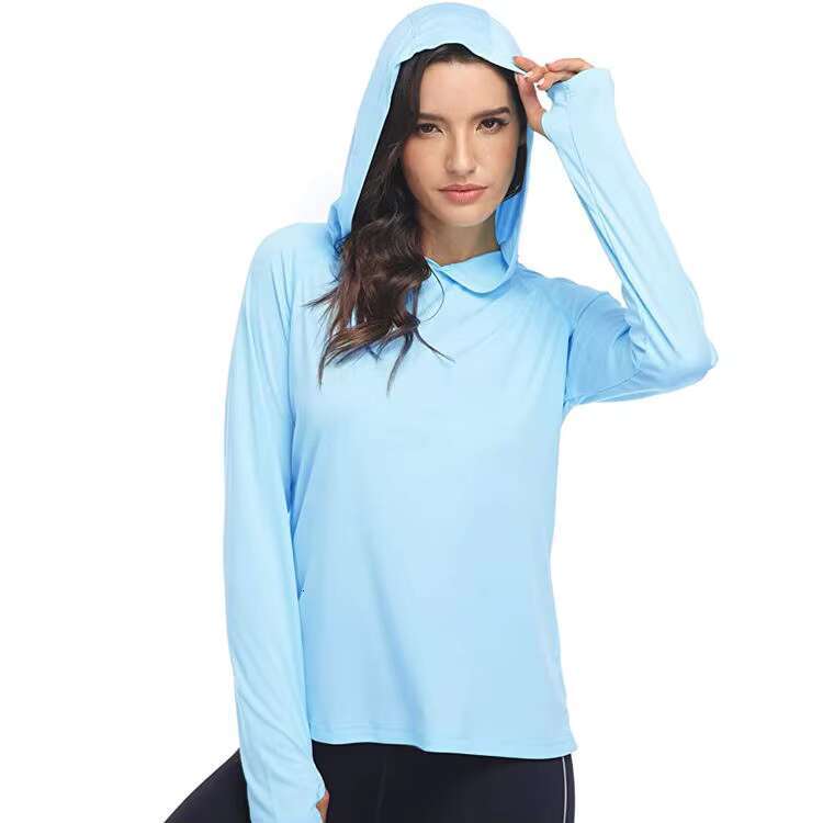 Custom Design Your Own UPF 50+ Running Quick Dry Uv Protection Womens Long Sleeve Hoodie Fishing Shirt