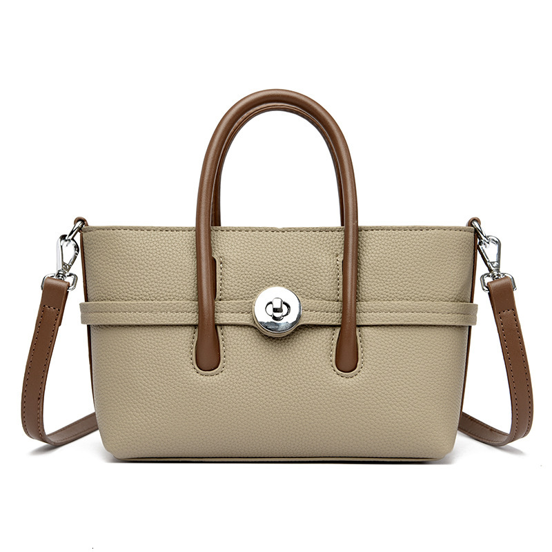 toteBag Shoulder bag ROSE NOIRE New Large Capacity Single Shoulder Diagonal Cross Hand-Held Simple Women's Lychee Pattern Bag