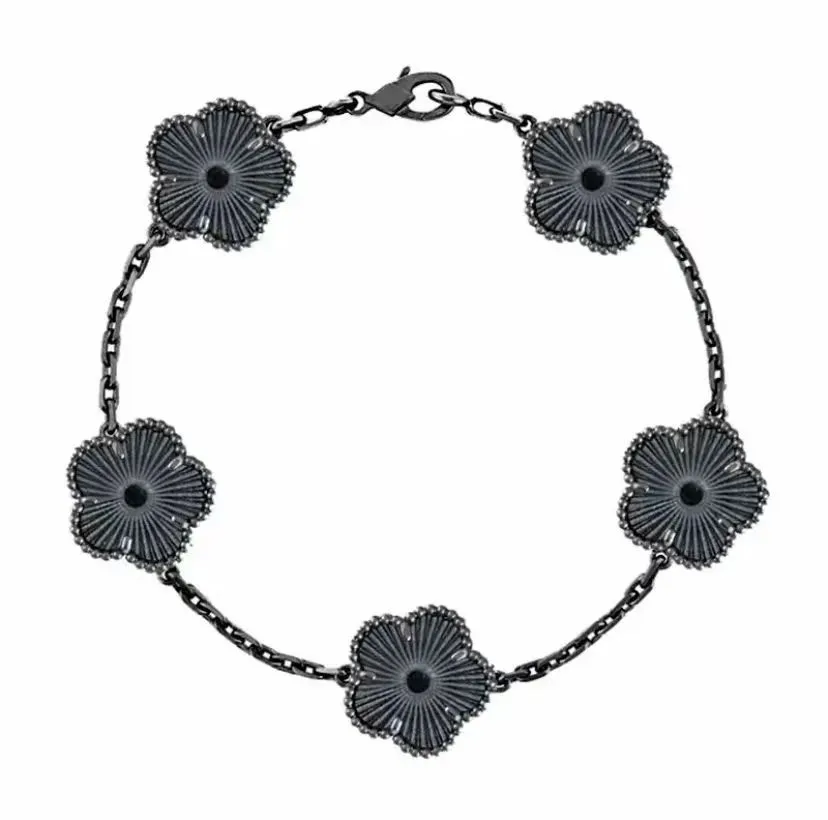 Charm Designer Bracelets Four Leafs Clover Bracelet Lady Moissanite Bracelet Women Classic Fine Jewelry