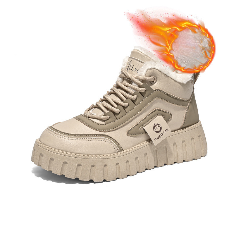 Designer s New Winter Velvet High Top Multifunctional Height Increasing Thickened Warm And Non Slip Cotton Shoes Casual Sports Short Boots