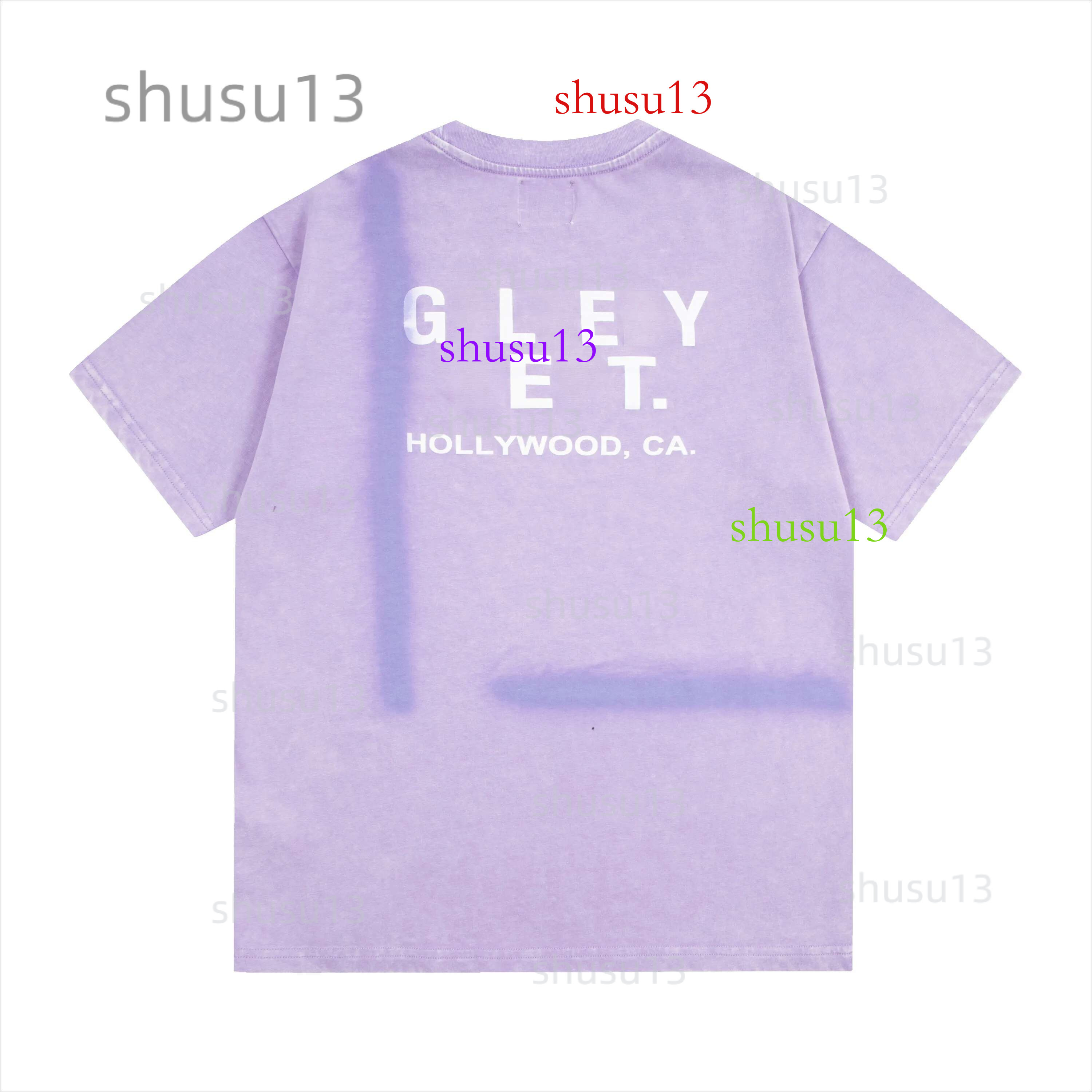Designer T Shirt 2025 New Galleri Dept T-Shirt Summer Casual Loose Tops Tshirt Oversized For Men Women Gallerydeptshorts Black White Purple Short Sleeve T-Shirts 88a