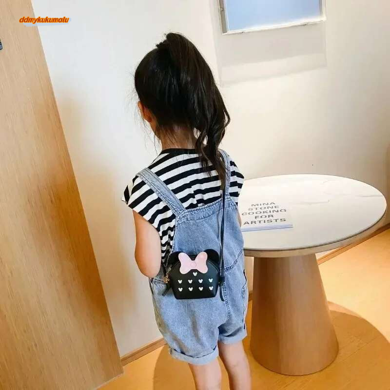 New Princess Girl Purse Crossbody Bags Children Wallet Coin Box Cute Cartoon Bow Kid Money Bowknot Shoulder Bag #ddmykukumalu
