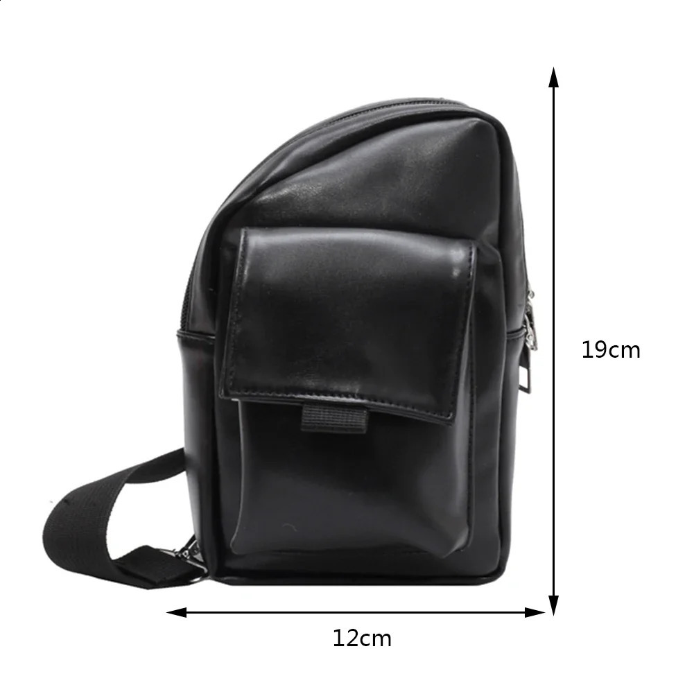 Ship from US Womens Chest Bag Black Color Nylon Bags for Women Good Quality Shoulder Casual Crossbody Fashion Female 250303FBB