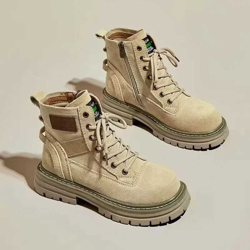 Womens Ankle Boots Elegant With Medium Heels Winter 2024 Female Short Shoes Round Toe Booties Comfortable Trend Designer Luxury Z250303
