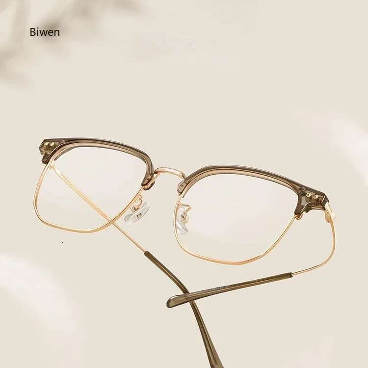 Metal Polygon Frame Resin Minus Lens Prescription With Cyder Literary Women Men Nearsighted Glasses 0 -1.0 To -4.0