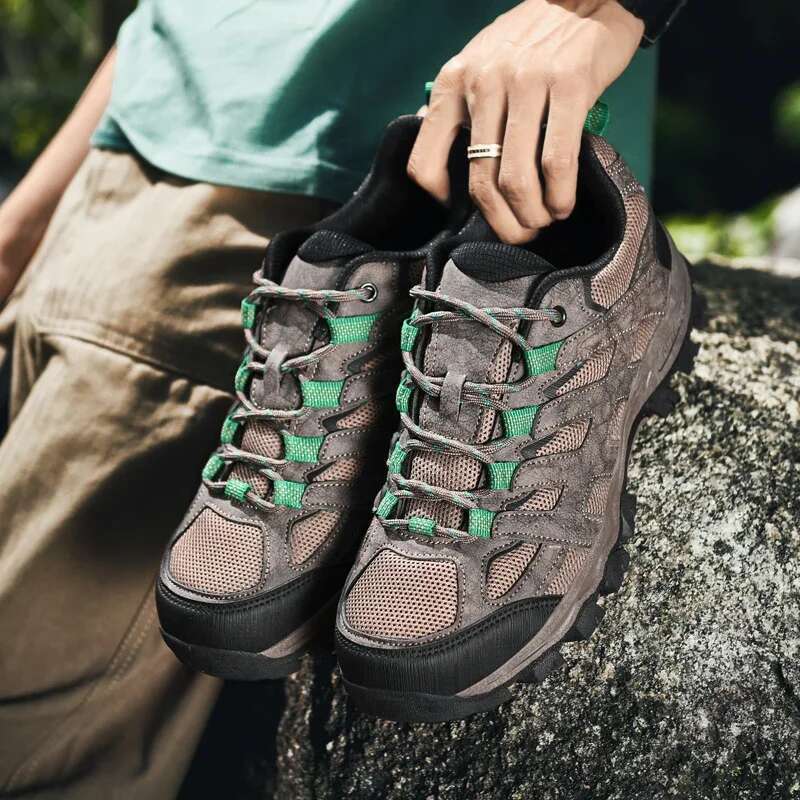 2025 High Quality Men's Hiking Breathable Outdoor Man Trekking Sneakers Anti Slip Mountain Climbing Hunting Shoes