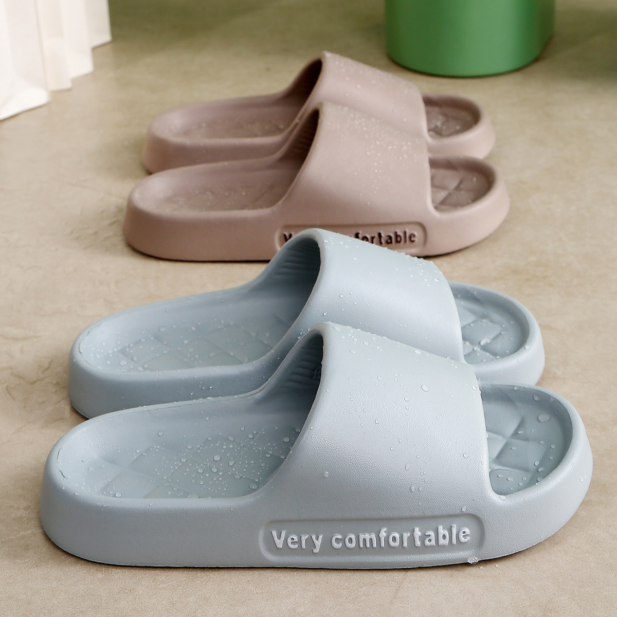 designer sandals Slippers for Women Summer New Anti slip Bathroom Home Men's EVA Cool Support shoes