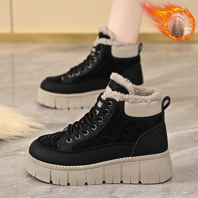 Winter Suede Snow Designer s New Multifunctional Bottom Thick Anti Slip Warm Cotton Shoes For Women's Sports And Leisure High Top Short Boots