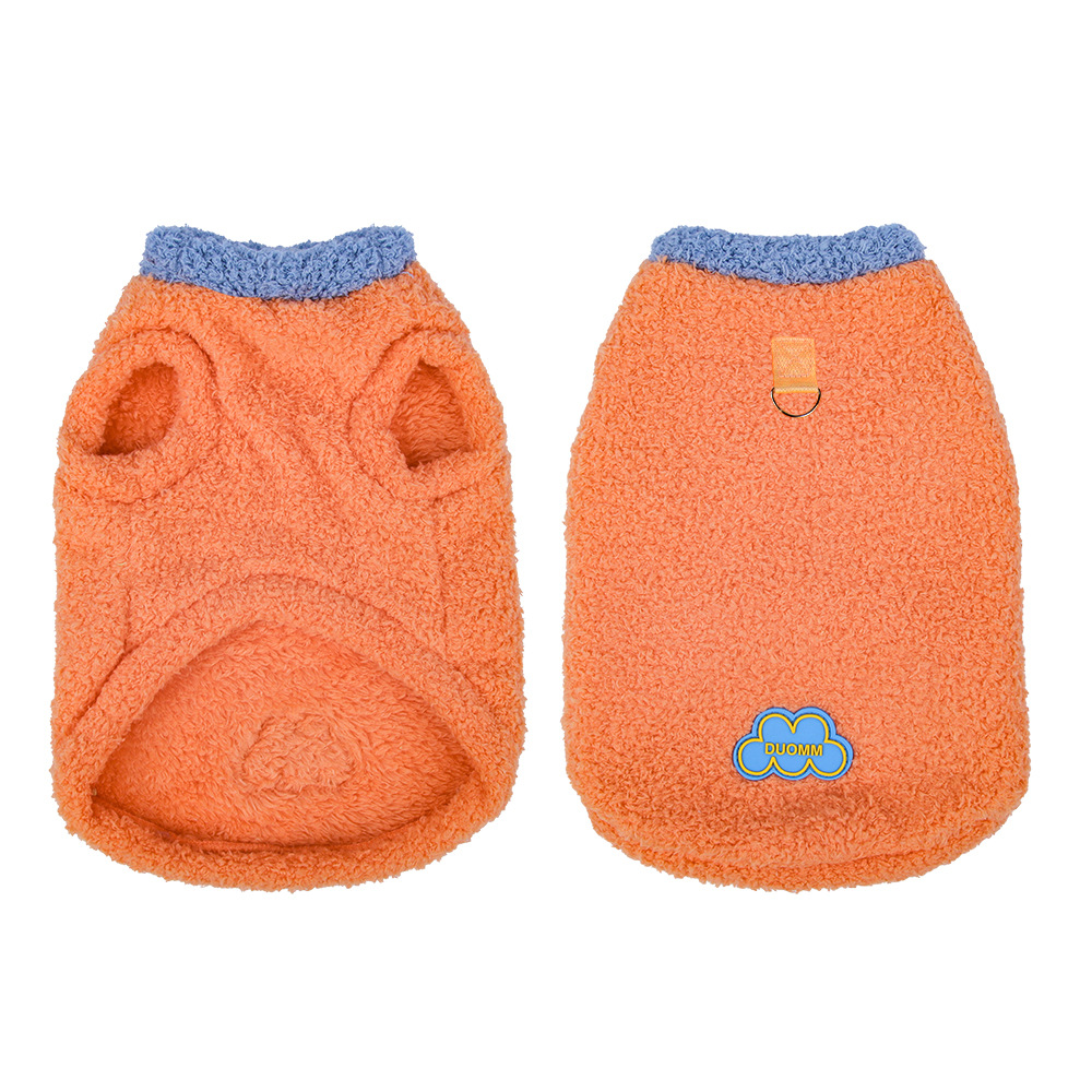 Designer Dog Clothes Brand Flannel Dog Sweater - Warm Winter Puppy Sweatshirts with Soft Coat for Small Dogs & Cats Pet Apparel