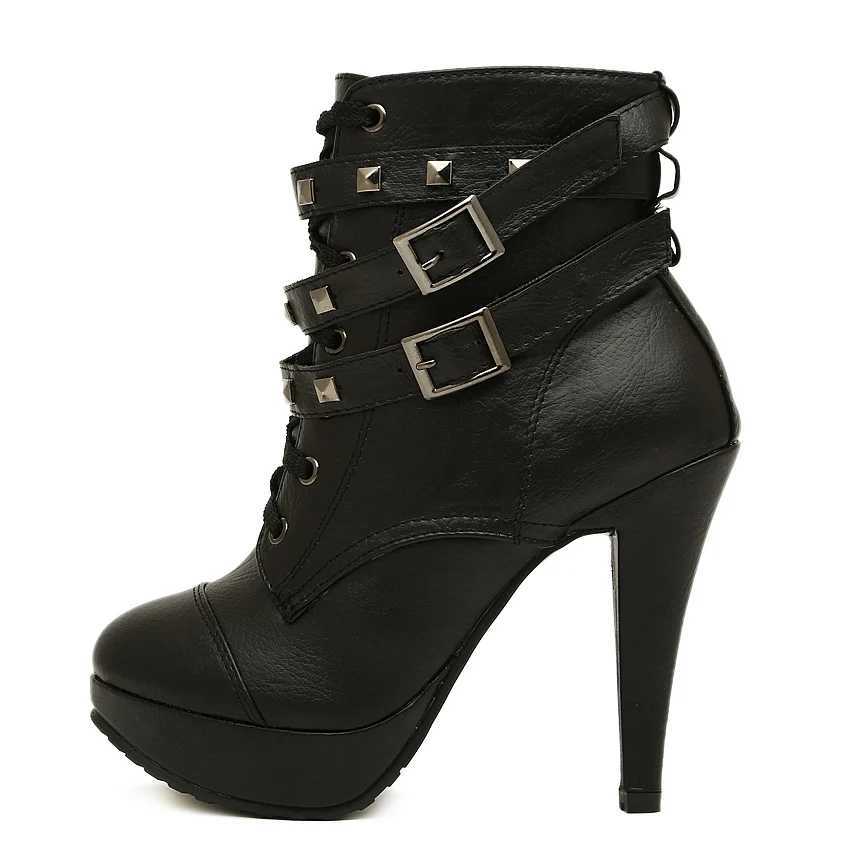 Pumps Super shoes Short Boots Waterproof Platform Rough Boots Knight women Boots Round Head Female dance shoes Z250303
