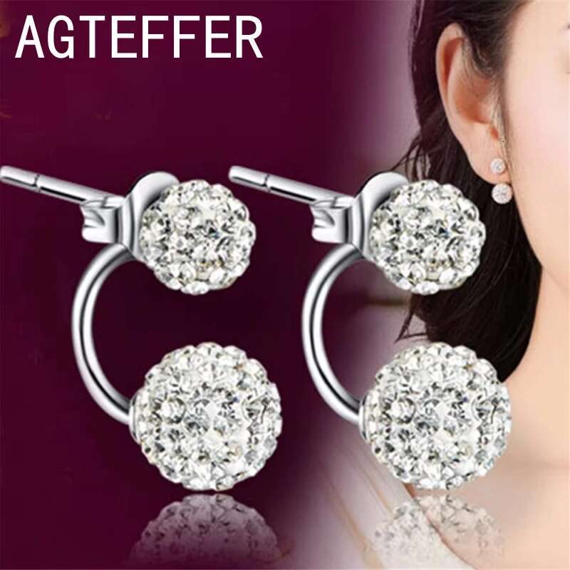 sterg sier New Jewelry Shambhala zirconia female popular original brand of high-end vintage stud earrings