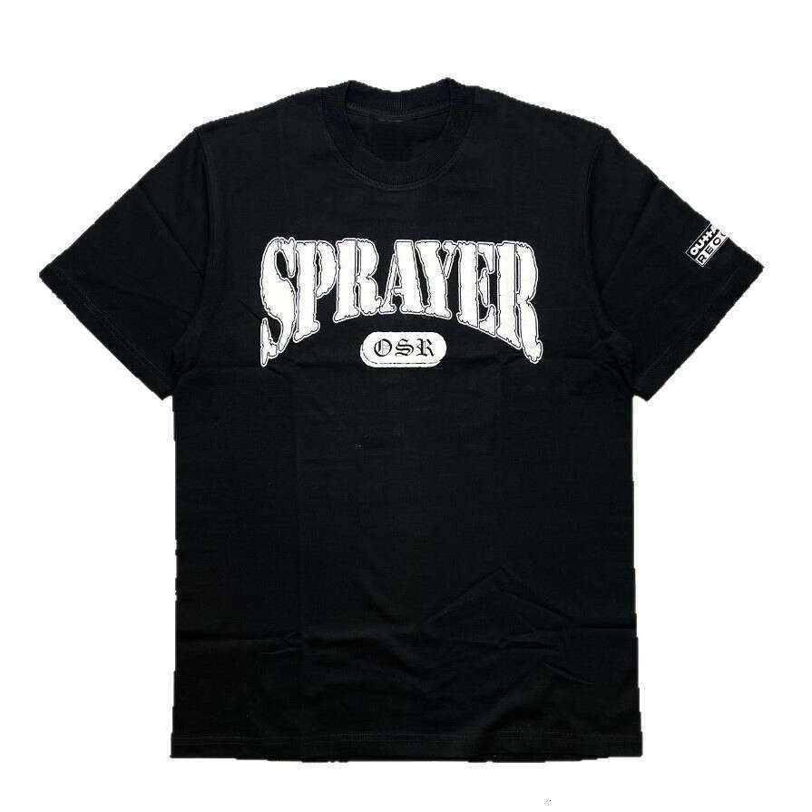 American style loose personality street trendsetters new letter casual versatile short sleeved fashionable innovative printed round neck t-shirt