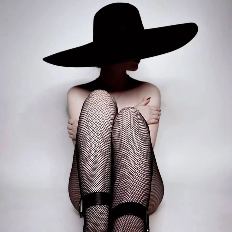 Retro Style Big Warm Wide Brim Wool Fedora Hat Black Felt Hat Bow Flat Floppy Winter Hat for Women Party Church Wedding Hat 250228