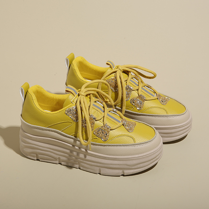 Women s 2025 New Designer Breathable White Shoes Multifunctional Indoor And Outdoor Height Increasing Sports And Leisure Board Fashion Shoes