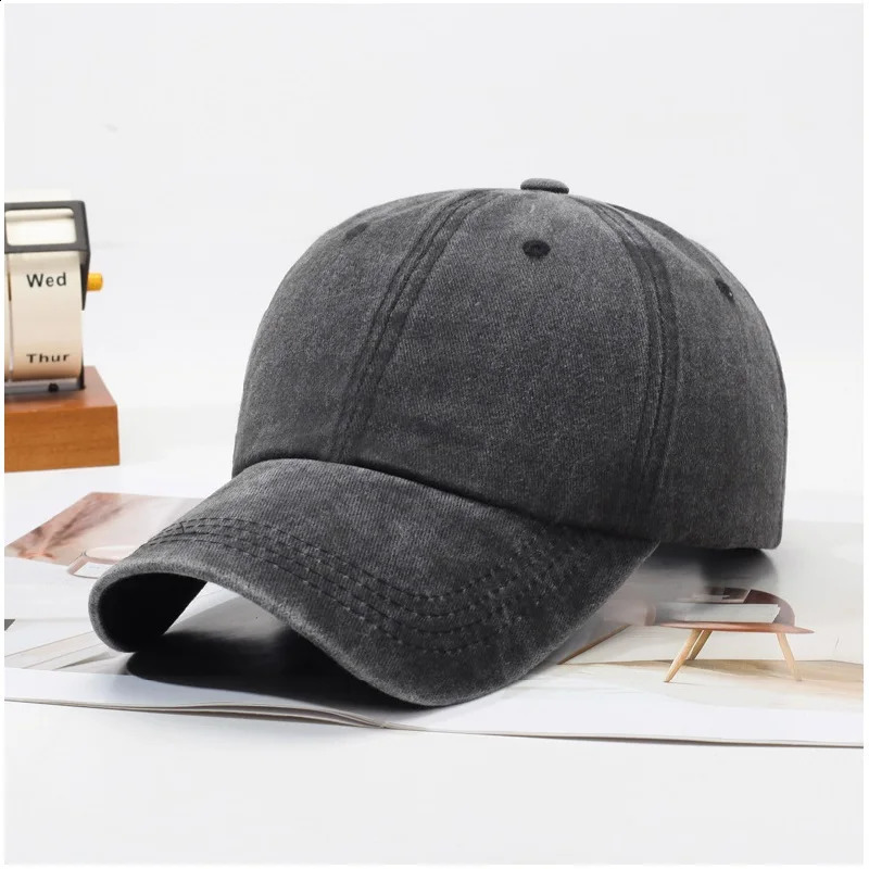 1pcs Baseball Cap With Metal Signage Personalized Suitable Four Seasons Cotton Washed Cloth Durable 250228