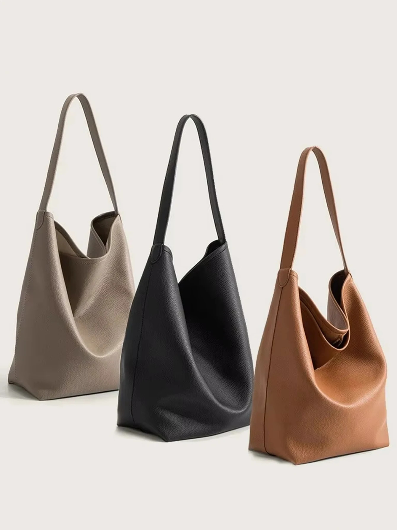 Handbags for Women Large Capacity Genuine Leather Tote Bag Head Layer Cowhide Bucket Bag The Girl Shoulder Bags for Women 250305