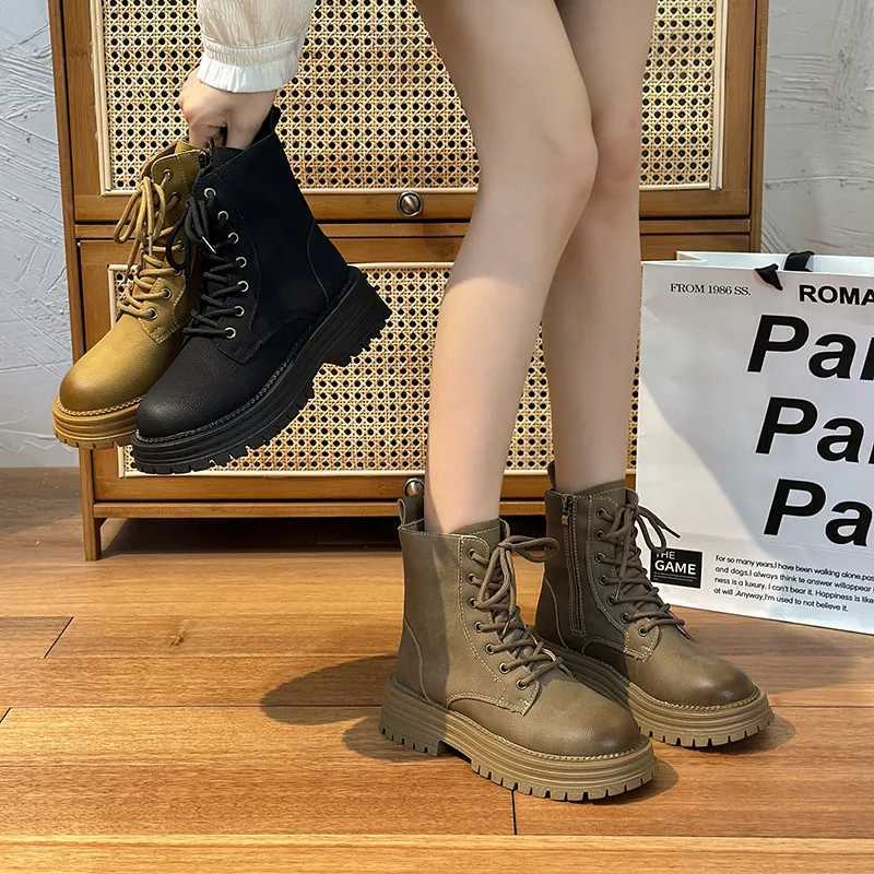 Lady Boots Brand Womens Shoes Boots-Women Fashion Autumn Ankle 2024 Rock White Ankle Boots Shoes Boots-Women Luxury Designer No Z250303