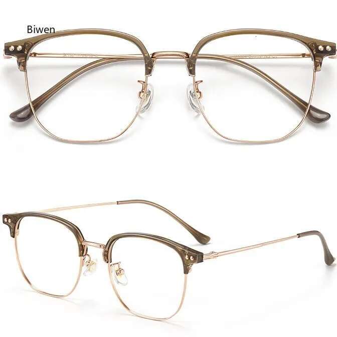 Metal Polygon Frame Resin Minus Lens Prescription With Cyder Literary Women Men Nearsighted Glasses 0 -1.0 To -4.0