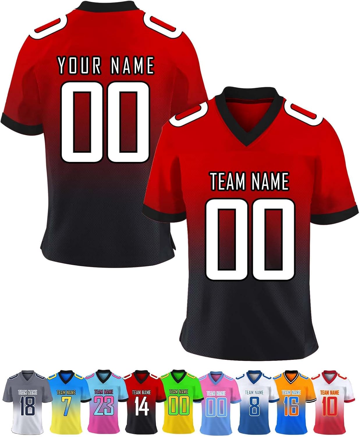 Custom Jersey Personalized Team Name Number Practice Jerseys Customized Football Shirt for Men Youth Women Kids