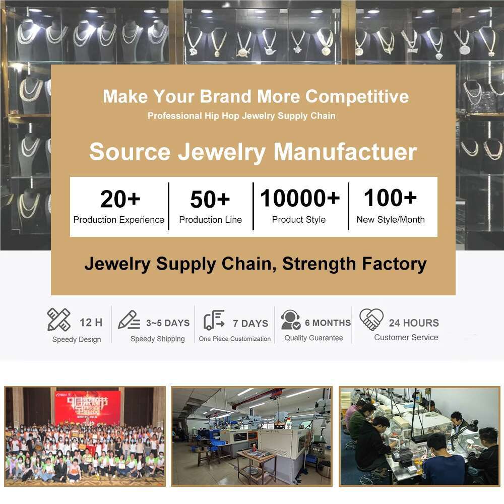 China Jewelry Manufacturer 12mm Gold Plated Sterg Sier Vvs Moissanite Dia Miami Cuban k Chain