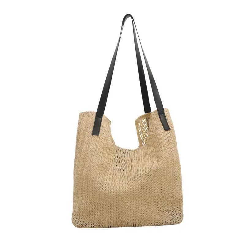 New Arrival Lazy and relaxed bag new summer seaside vacation straw bag single shoulder large capacity woven beach bag T250303