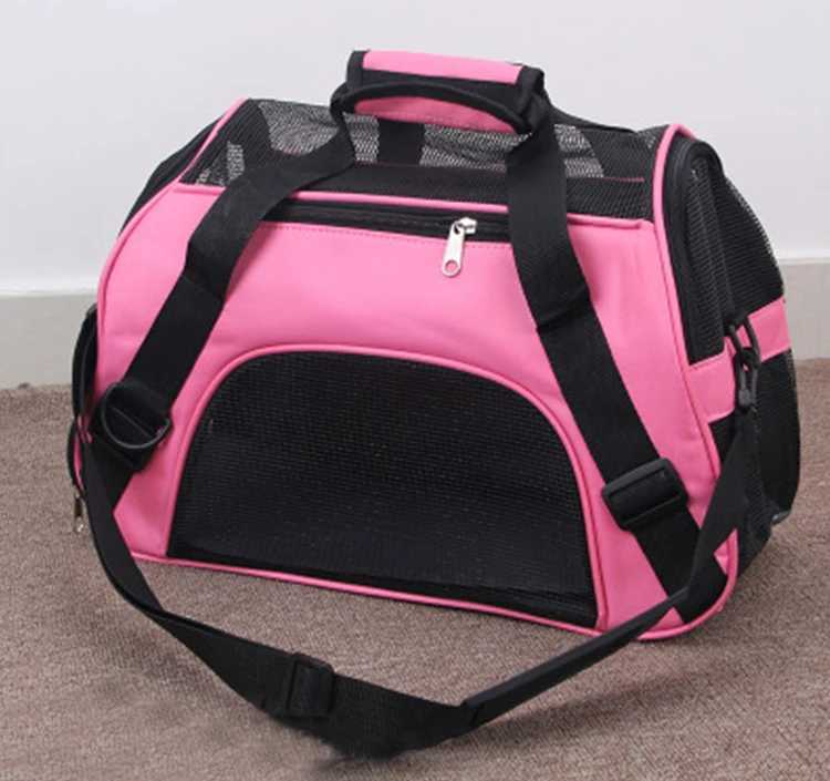 Cat Bags Portable Dog Carrier Bag Mesh Breathable Carrier Bags for Small Dogs Foldable Cats Handbag Travel Pet Bag Transport Bag 250205