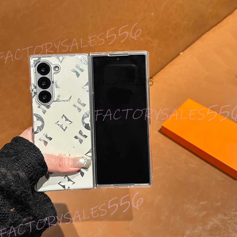 Cell Phone Cases designer Luxury Designer for Samsung Galaxy z Fold 6 5 4 3 Flip W25 W24 W23 case With central new foldable screen protection Mobile Shell OVMV