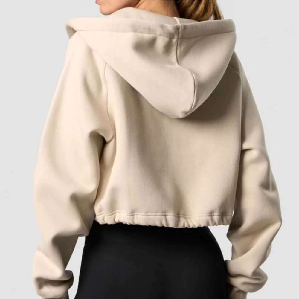 Fashionable Women's Soft Cotton Zip-Up Hoodie Everyday Comfort And Style Light Weight Sweatshirt