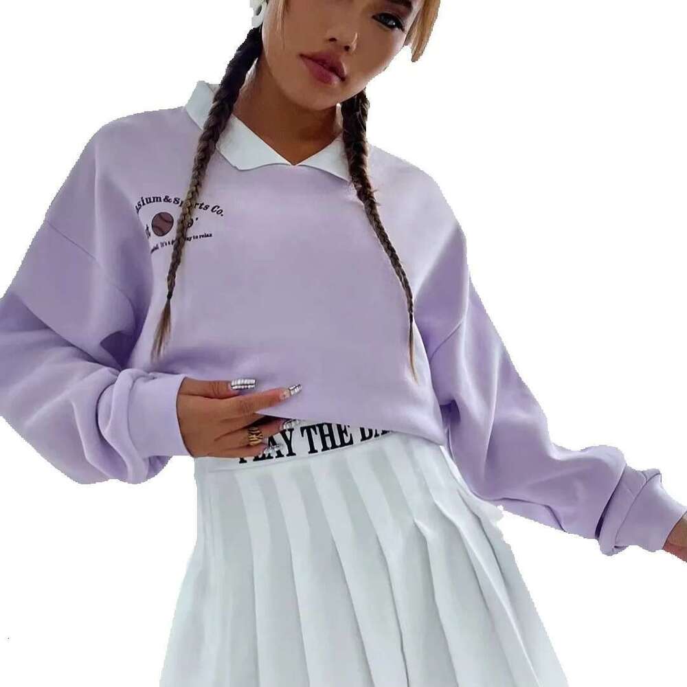 Custom Baseball & Slogan Graphic Drop Shoulder Pullover Sweatshirt Fashion Girls Sweatshirts Women