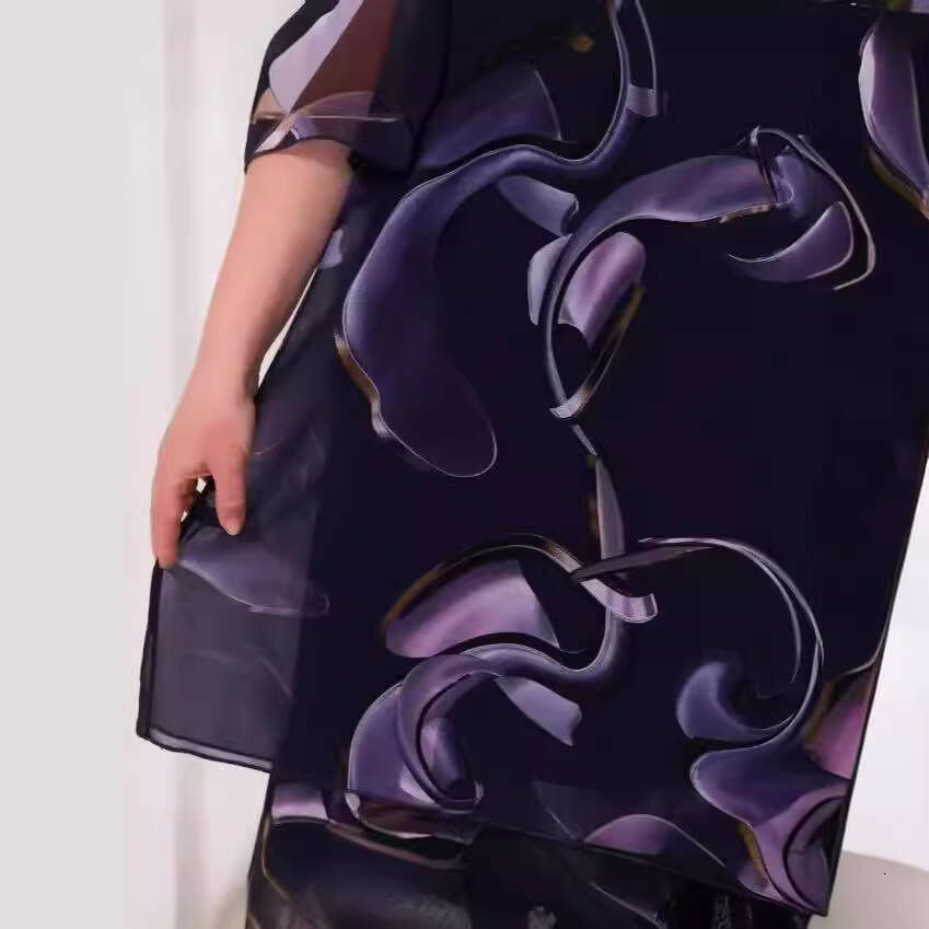 Printed Chiffon Dress with Versatile Style, New Trendy Clothing in 2025 Ins