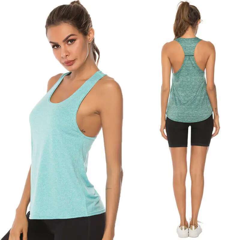 Sleeveless Gym Vest Workout Tops For Women Fiess Jogging Yoga Tank Shirt