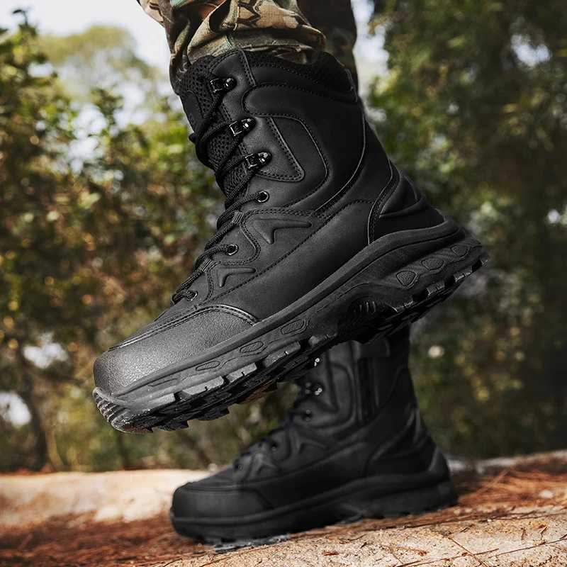 Mens Hiking Work Boots Non-Slip Lightweight Waterproof Outdoor Durable Shoes Outdoors Breathable Desert Boots Z250303