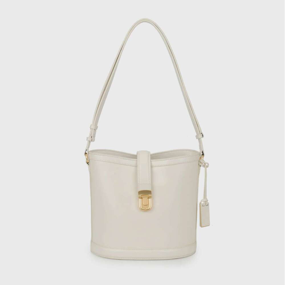 New Women's Bucket Genuine Leather Large Capacity One-Shoulder Handbag Crossbody Bag