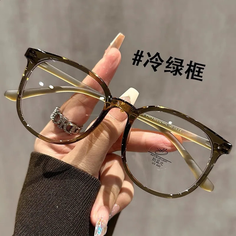 ZIROSAT 1144 anti blue Ultralight TR90 Myopia Glasses Retro Square Optical Prescription Eyeglasses Frame For Men Or Women 250228