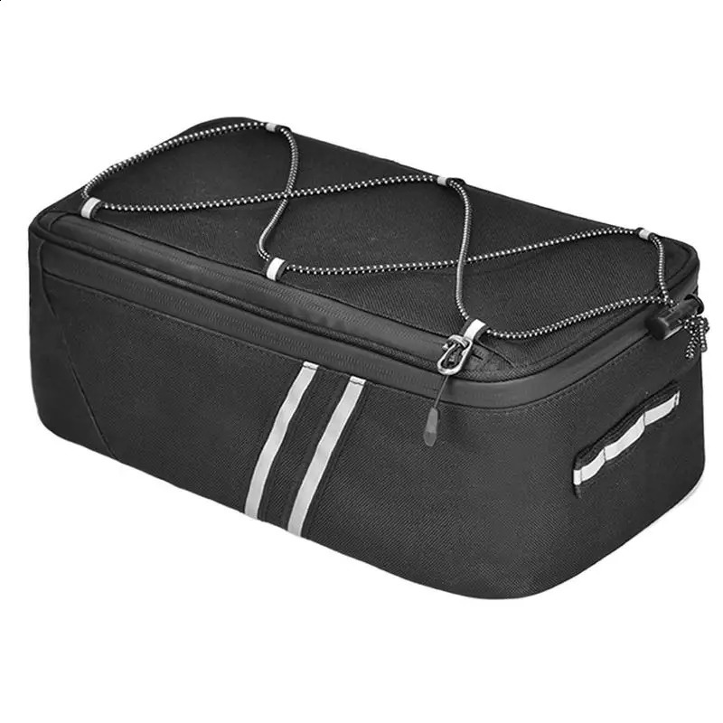 Ship from US Bicycles Saddle Bag Cycling Bikes 8L Capacity Waterproof Backseat Storage With Reflective Stripe For 250228FBB