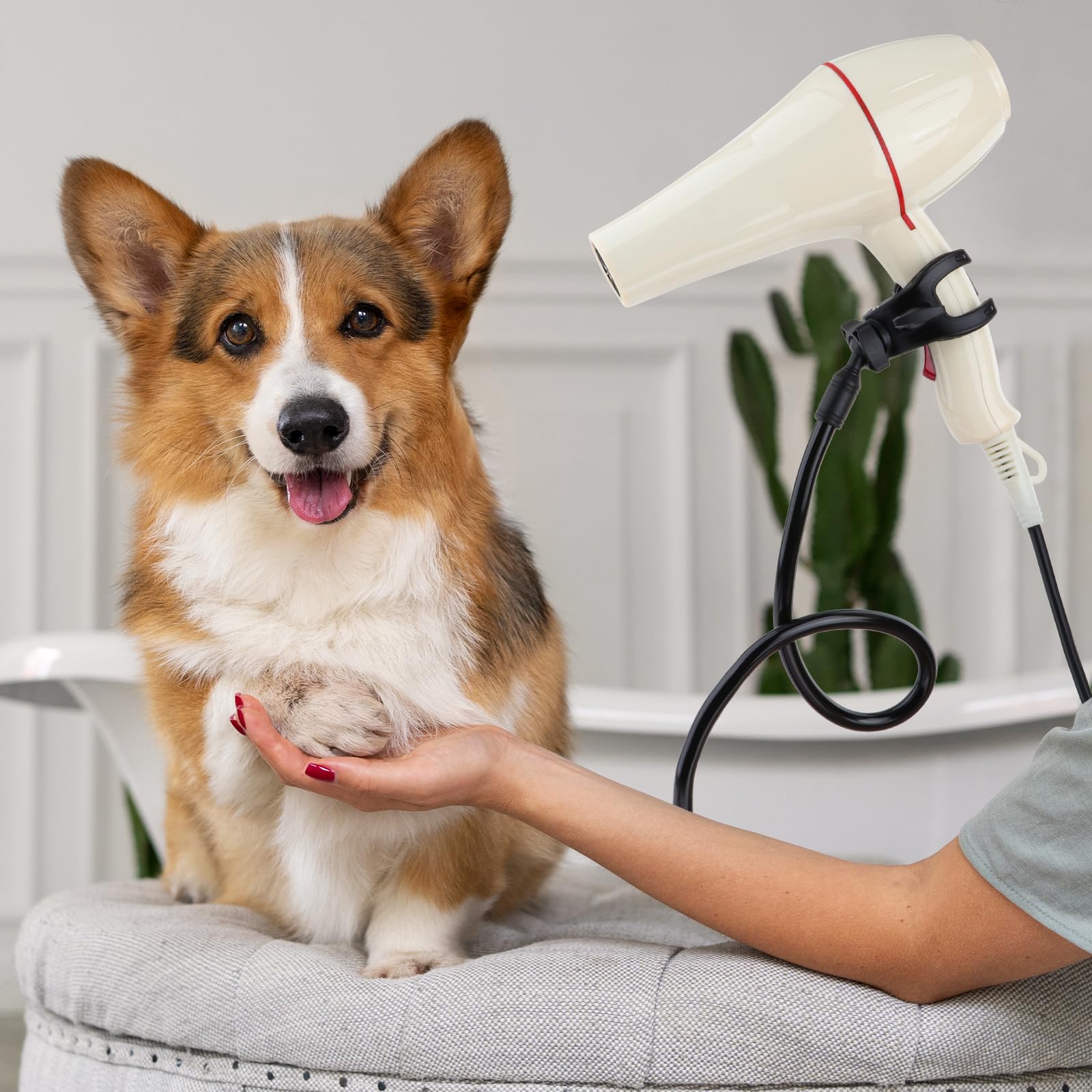 360 Degrees Rotatable Hair Dryer Stand for Dog Cat Grooming