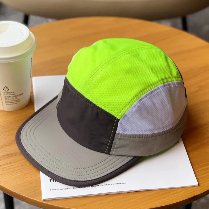 Custome Personalized Quick drying Five panel Flat brimmed Hat Men and Women Outdoor Breathable Sports Sunshade Baseball Cap 250225 - view 6