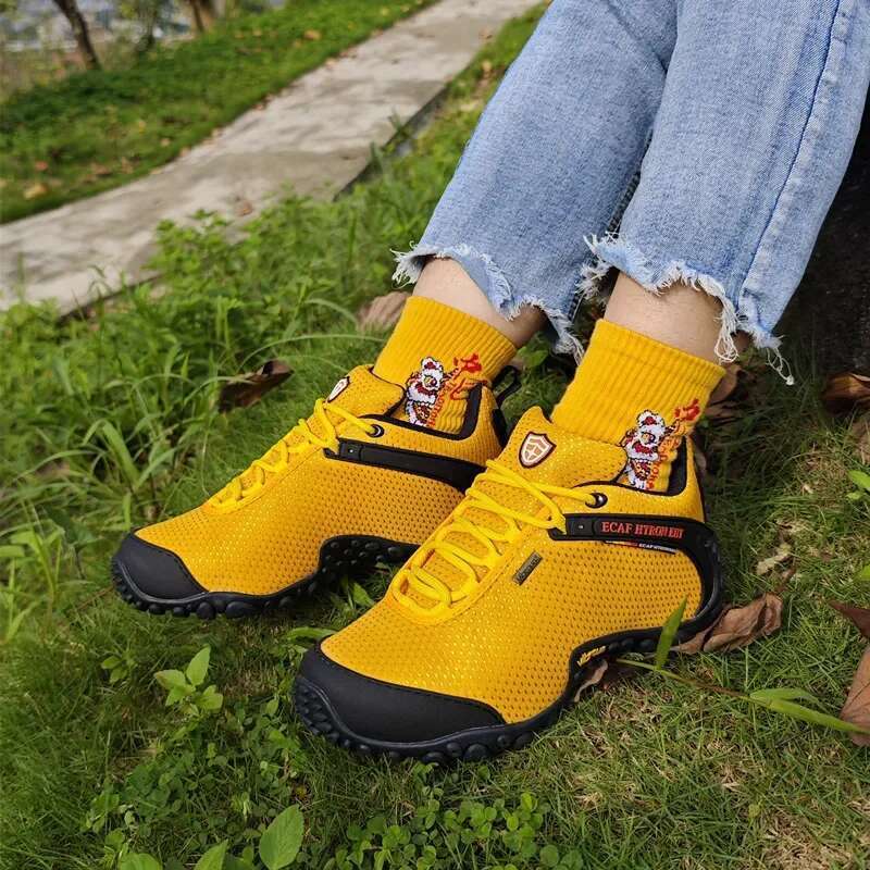 Men Climbing Big Size Women Sneakers Outdoor Hiking Trainers Anti-slip Comfortable Walking Sport Shoes Couple Travel Shoe
