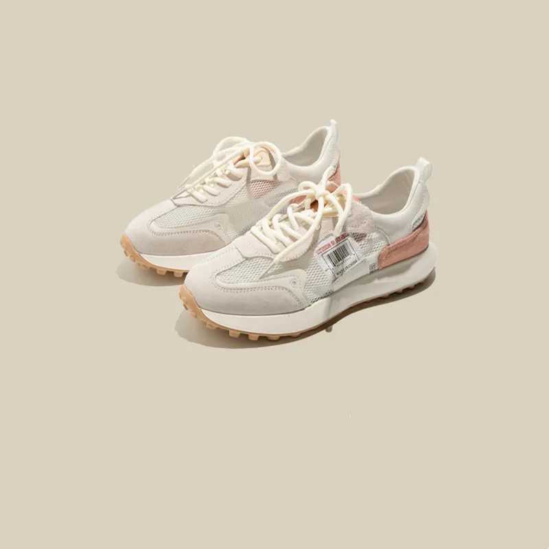 Women Sneakers Autumn Luxury Brand Casual Shoes for Woman Mesh Breathable Platform Designer Pink Women Sneakers Light Flat Shoes M250303