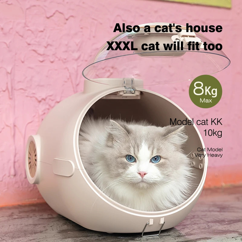 Ship from U.S. Cat Backpack Portable Pet Bag Breathable 24L Space Capsule Pet Suitable for Cats and Dogs Hiking Travel Outdoor 250228FBB