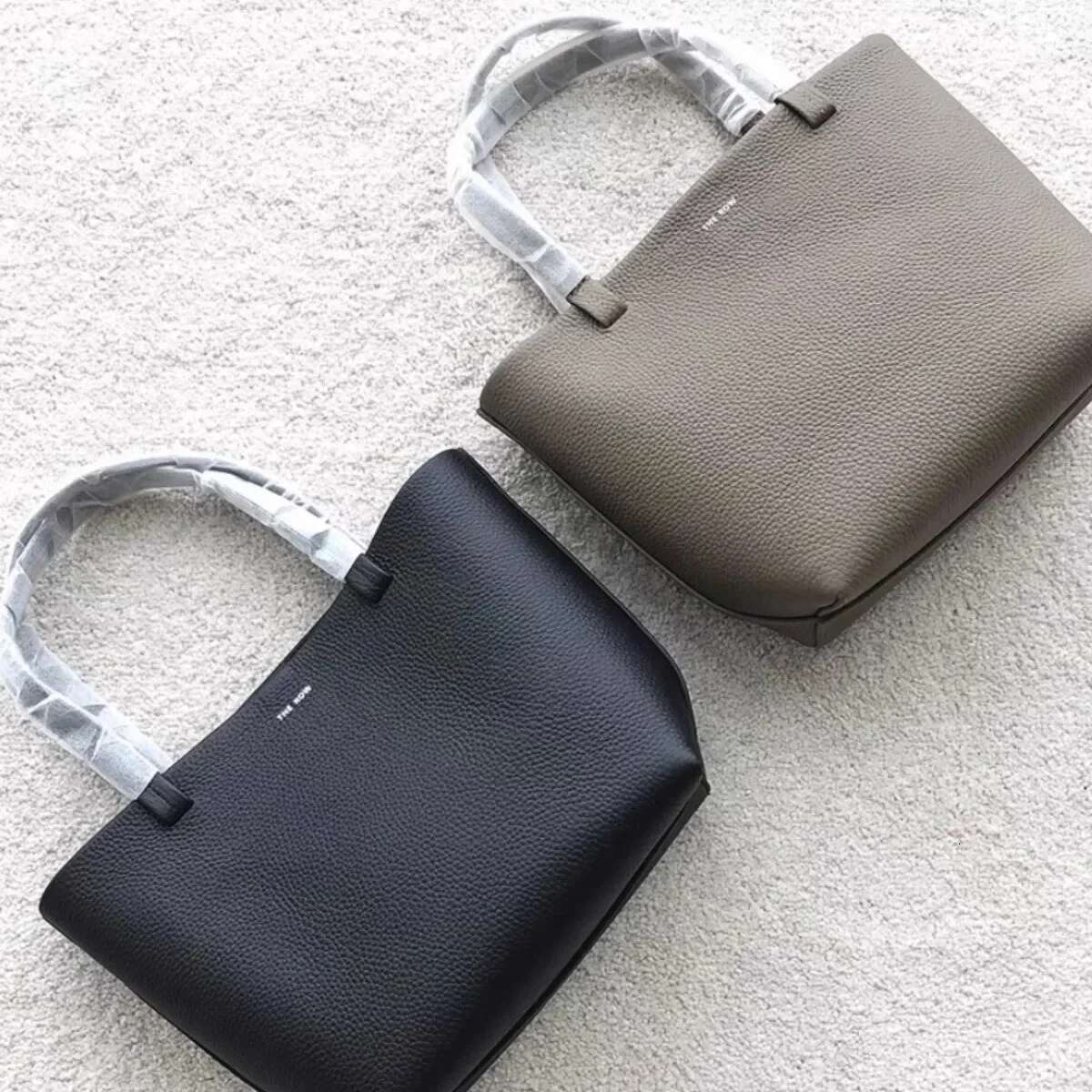 Light Fashion Women's Handbag Brand Design Pure Color Leather Versatile Shoulder Large Capacity Lychee Crossbody Bag