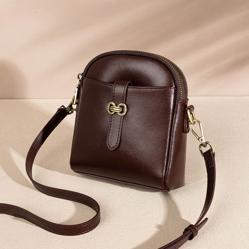 High Quality Genuine Leather Cross-border Shoulder Bag 2025 New Designer Diagonal Cross Bag Mini Shoulder Women's Spring And Summer Set Mobile Sm