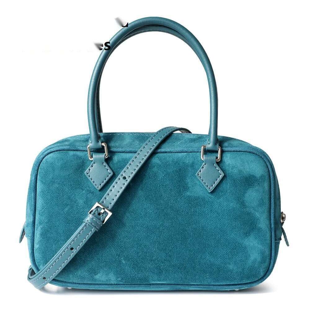 New Women Cowhide Boston Simple & Versatile Fashion Handheld Crossbody One Shoulder Bag