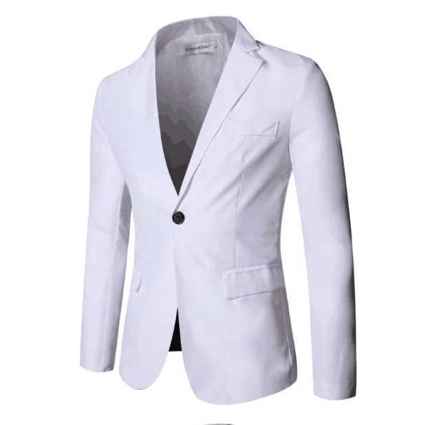 Mens Suits Two Piece Sets Pant Set Blazer Turn Down Collar Full Sleeve Slim Fit Tight Waist Coat Long Pants Solid Wedding M250303