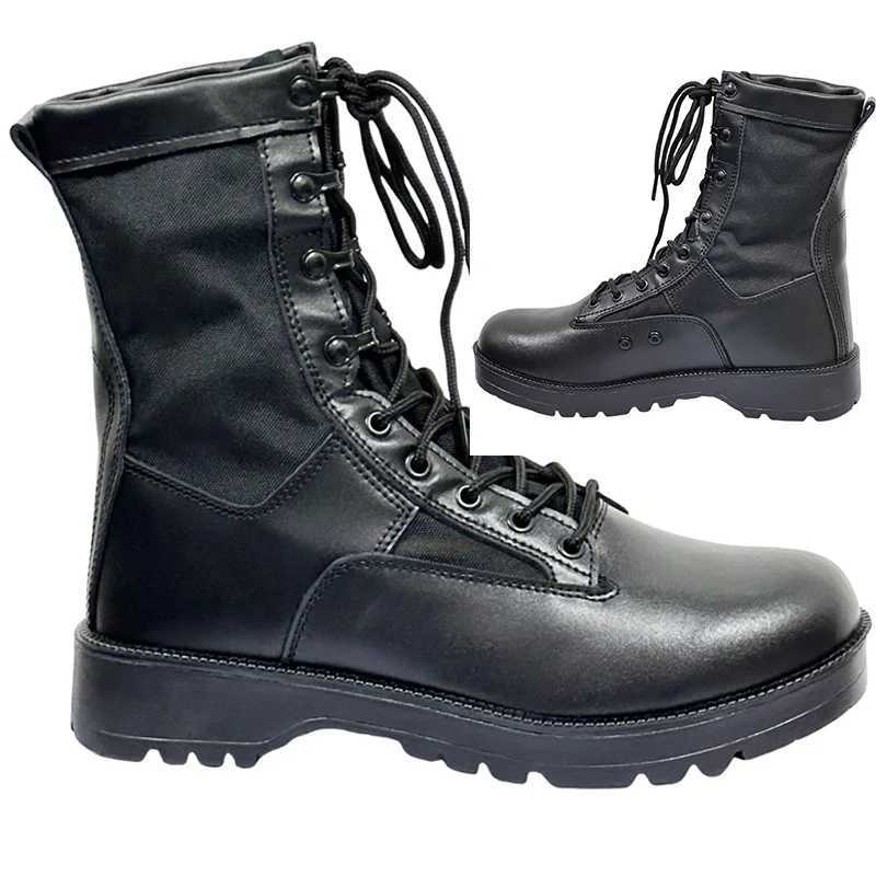 New Brand Leather Man Tactical Combat Boots Men Outdoor Hiking Desert Boots Breathable Male Ankle Boots Z250303