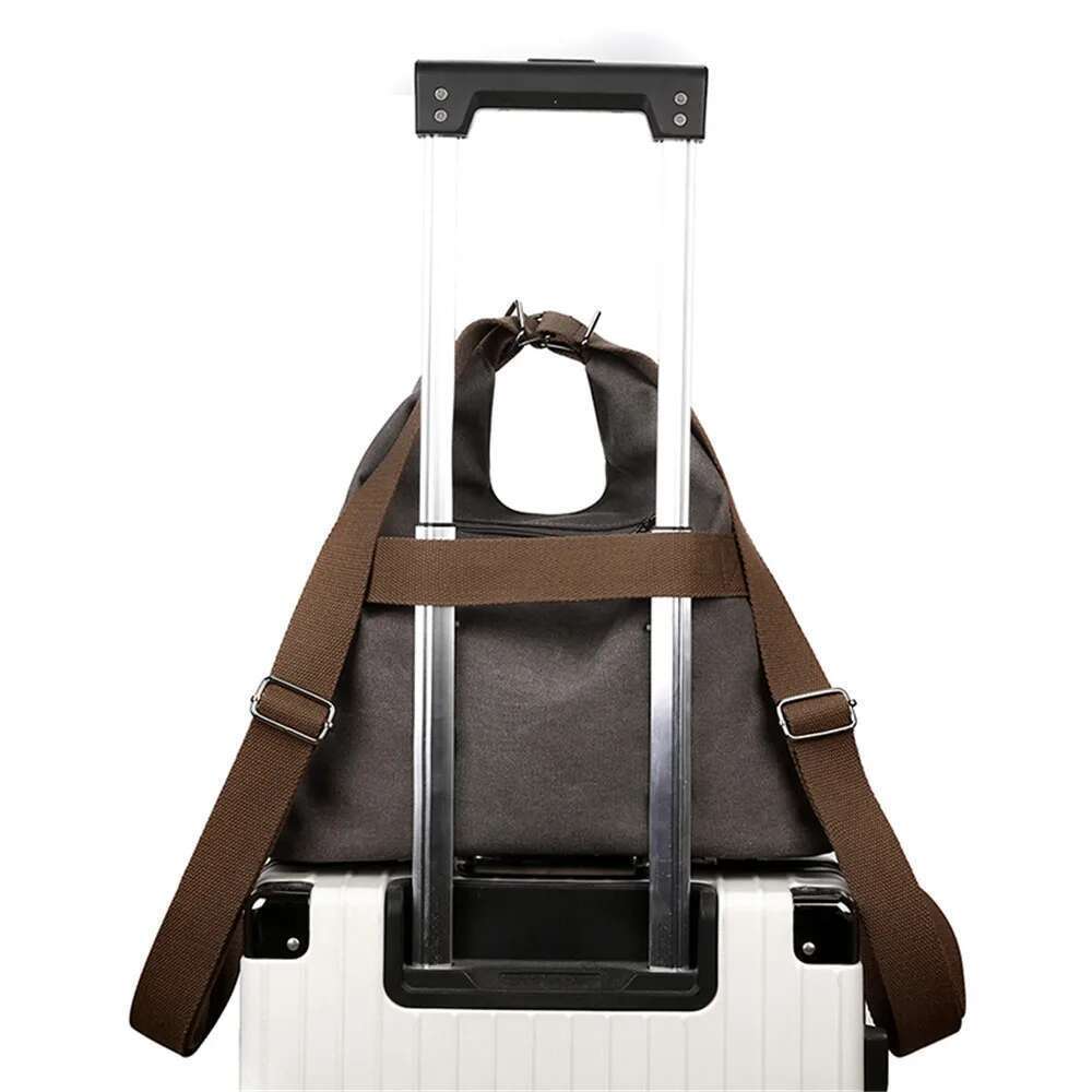 Women's Bags Multifunctional Women's Backpack High Quality Canvas Women Shoulder Bag Designer Ladies Travel Tote Bags Mochilas Mujer