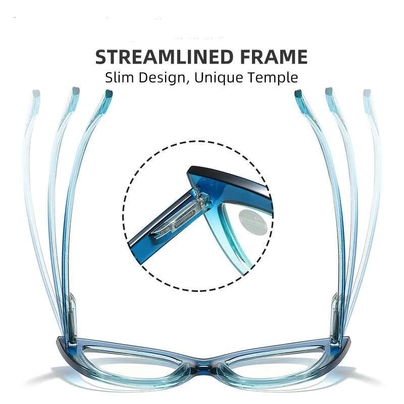 New Cat Eye Reading Women Pink Anti Blue Light Eyeglasses Presbya Glasses Hypera Optical Lenses For Read +1.0 +1.5