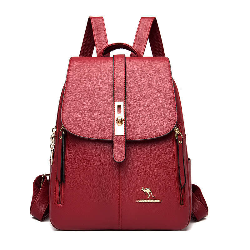 2025 New Casual for Women Korean Edition Fashion Women's Backpack Commuter Simple Black Large Capacity Bag
