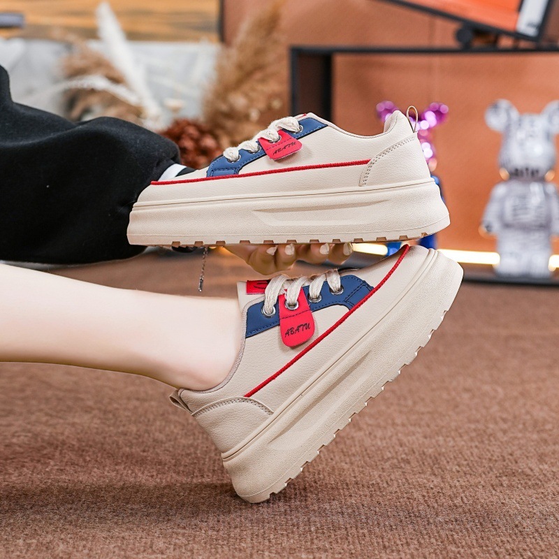 Fashion Splicing Color Thick Sole Height Increasing Sports Style 2025 Designer New Eye-catching Women s Shoes Spring And Summer New Products