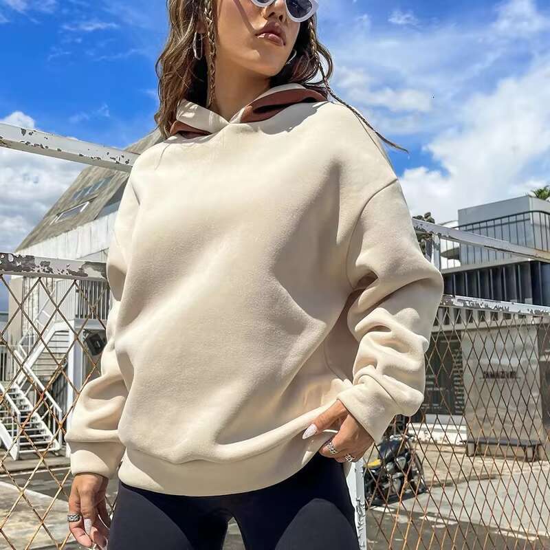Custom French Terry Hoodies Women's Streetwear High Quality Essentials Drop Shoulder Embroidered Hoodie